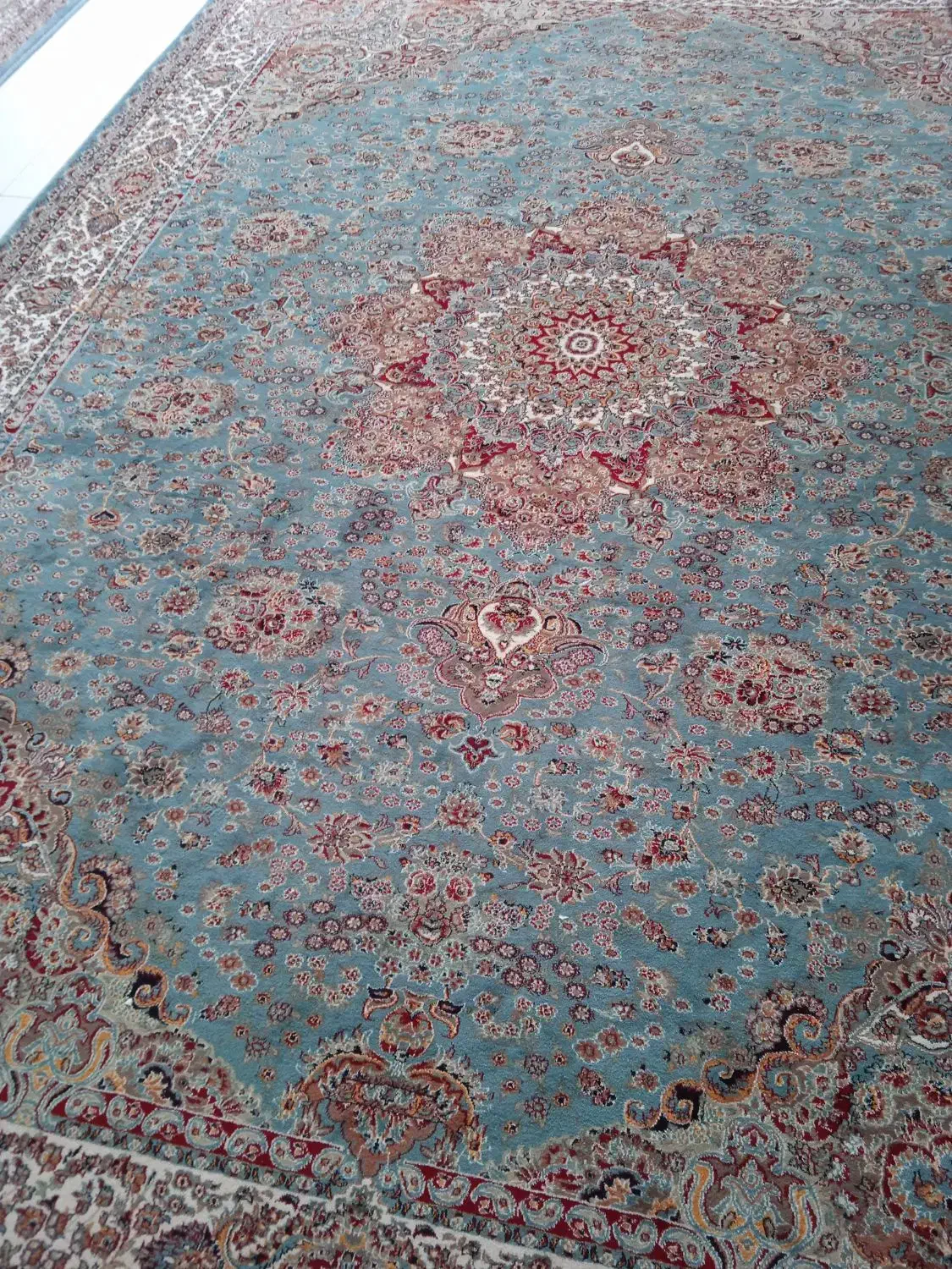 سه تخته فرش ۱۲متری فیروزه ای|فرش|کوهدشت, |دیوار