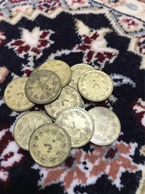 سکه پنجاه دینار|کلکسیون سکه، تمبر، اسکناس|اصفهان, آبشار|دیوار