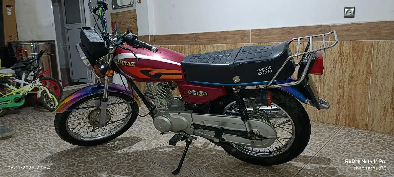 موتور سیکلت تندر ۱۲۵CDI مدل ۸۸|موتورسیکلت|نقده, |دیوار