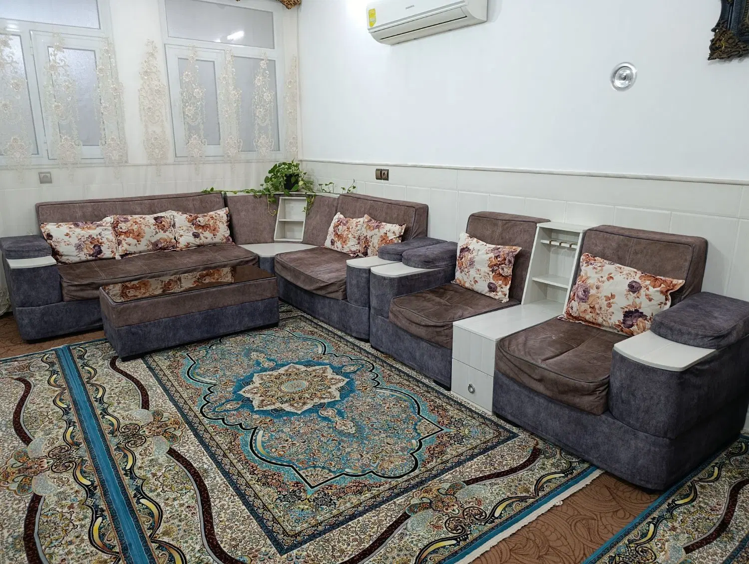 مبل ۷ نفره|مبلمان خانگی و میز عسلی|قم, نیروگاه|دیوار