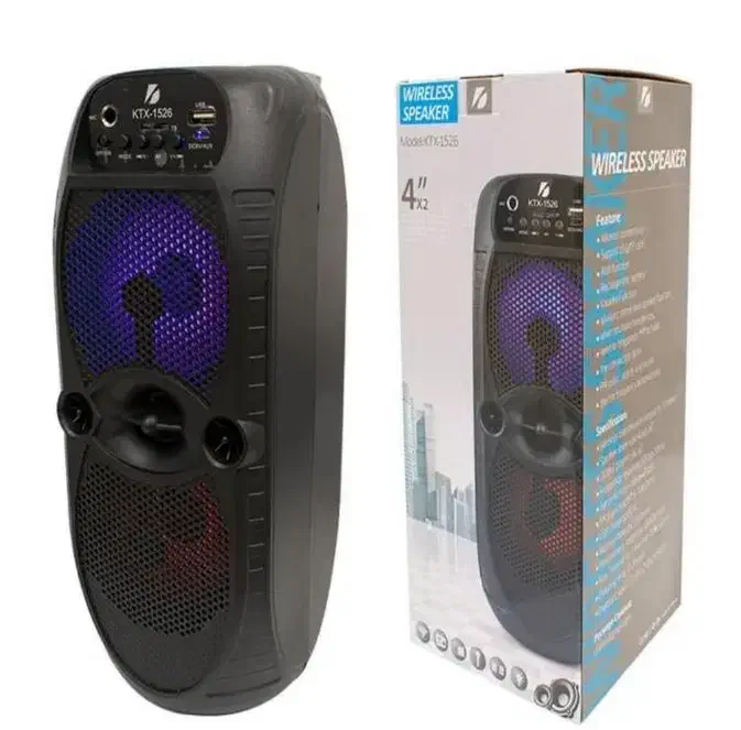 اسپیکر بلوتوثی 8 اینچ دو باند مدل Ktx-1526|پخش‌کننده همراه|شیراز, تحویلی|دیوار
