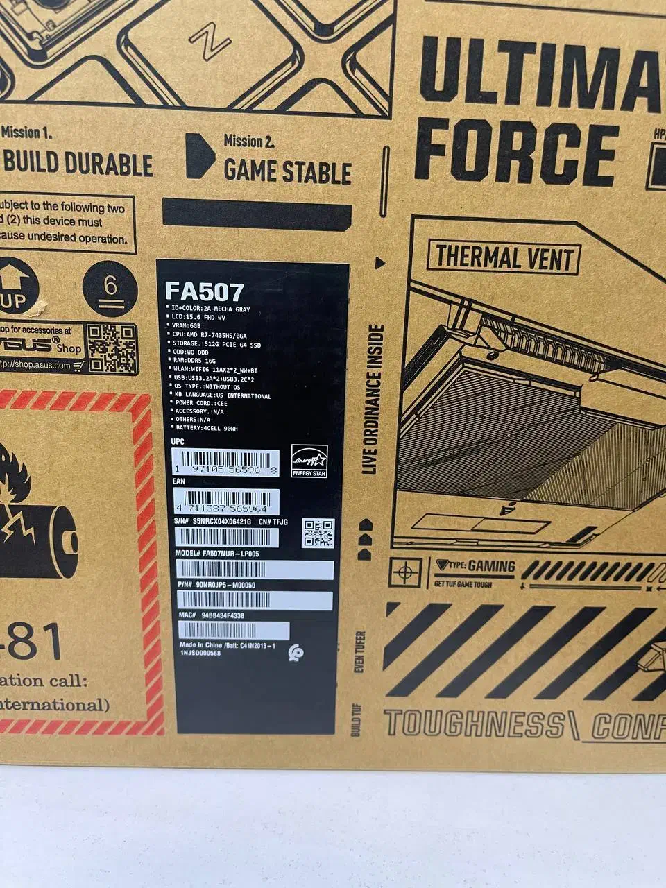 TUF Gamimg Asus|رایانه همراه|تهران, اباذر|دیوار