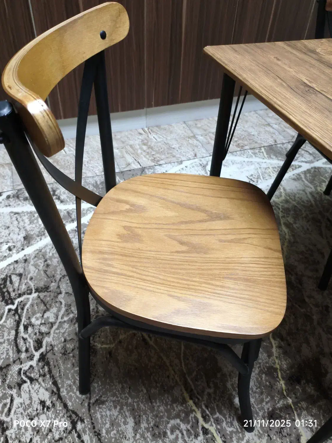 میز نهار خوری ۴نفره|میز و صندلی غذاخوری|صومعه‌سرا, |دیوار