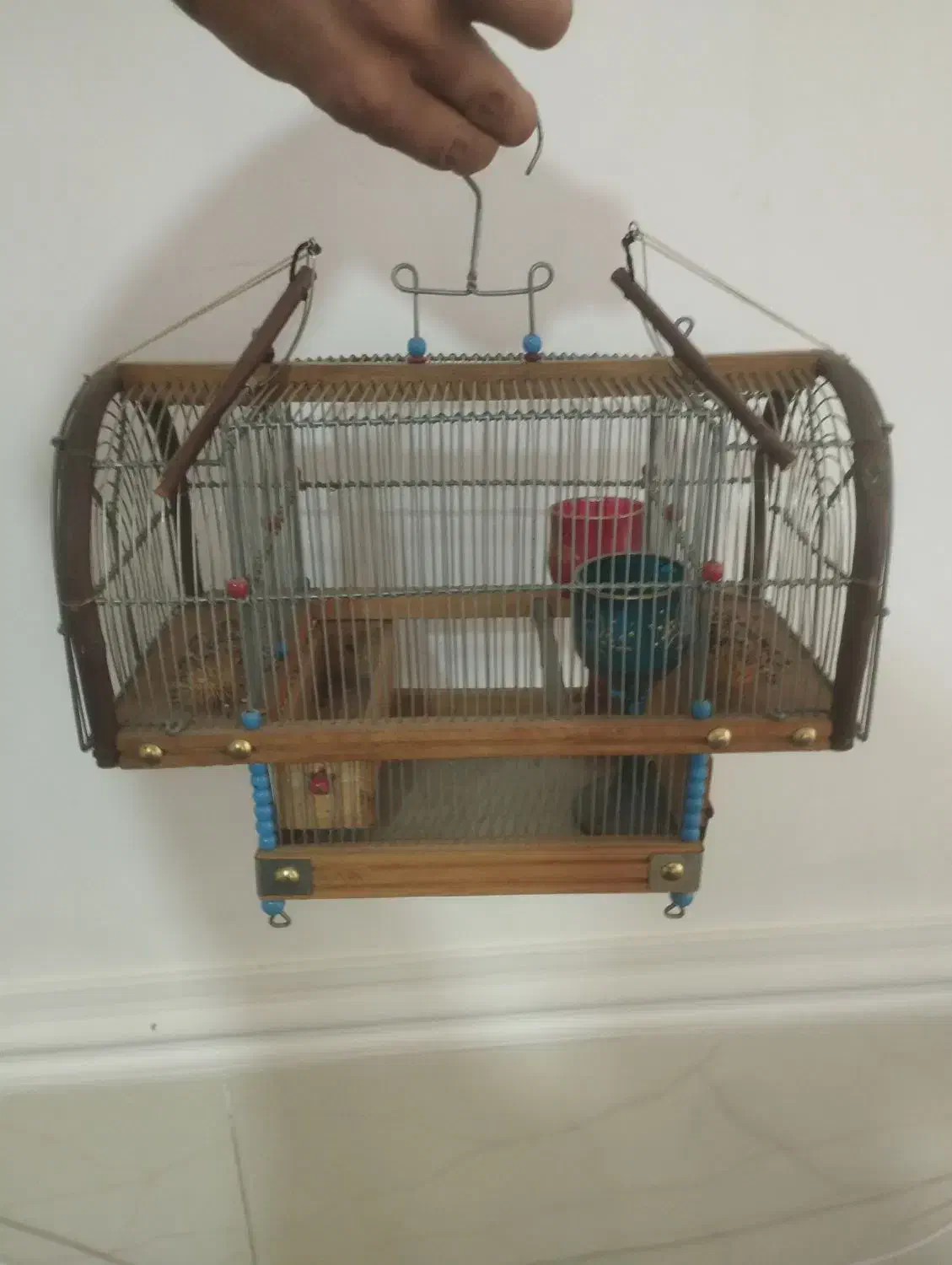 قفس تله دار دست باف|لوازم جانبی حیوانات|ملایر, |دیوار