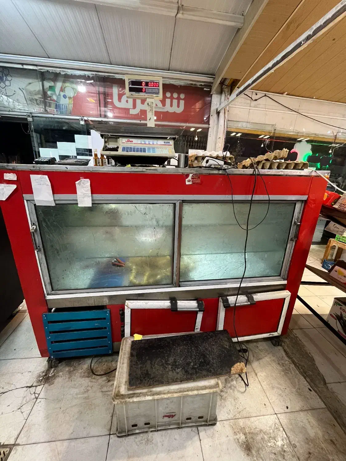 یخچال ویترینی الکترواستیل موتوردرجه یک|یخچال و فریزر|مشهد, نیروی هوایی|دیوار
