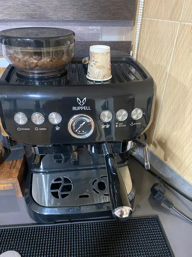 اسپرسوساز نیمه صنعتی با آسیاب حرفه ای تیغه الماسی|سماور، چایساز، قهوهساز|شیراز, درکی|دیوار