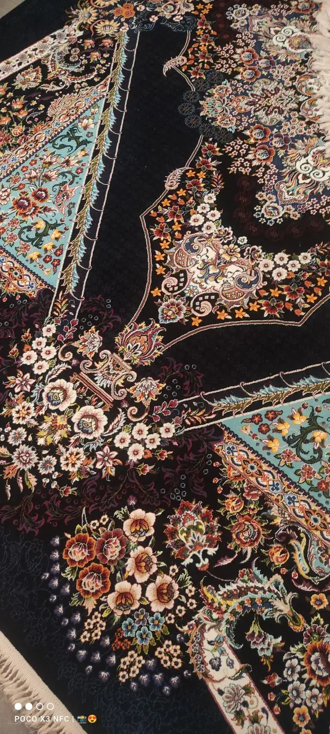 قالی کاشان ۷۰۰شانه ۹متری|فرش|دوگنبدان, |دیوار