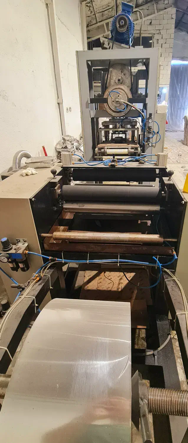 دستگاه تولید ظروف یکبار مصرف آلمینیومی با قالب 105|ماشین‌آلات صنعتی|بابل, |دیوار