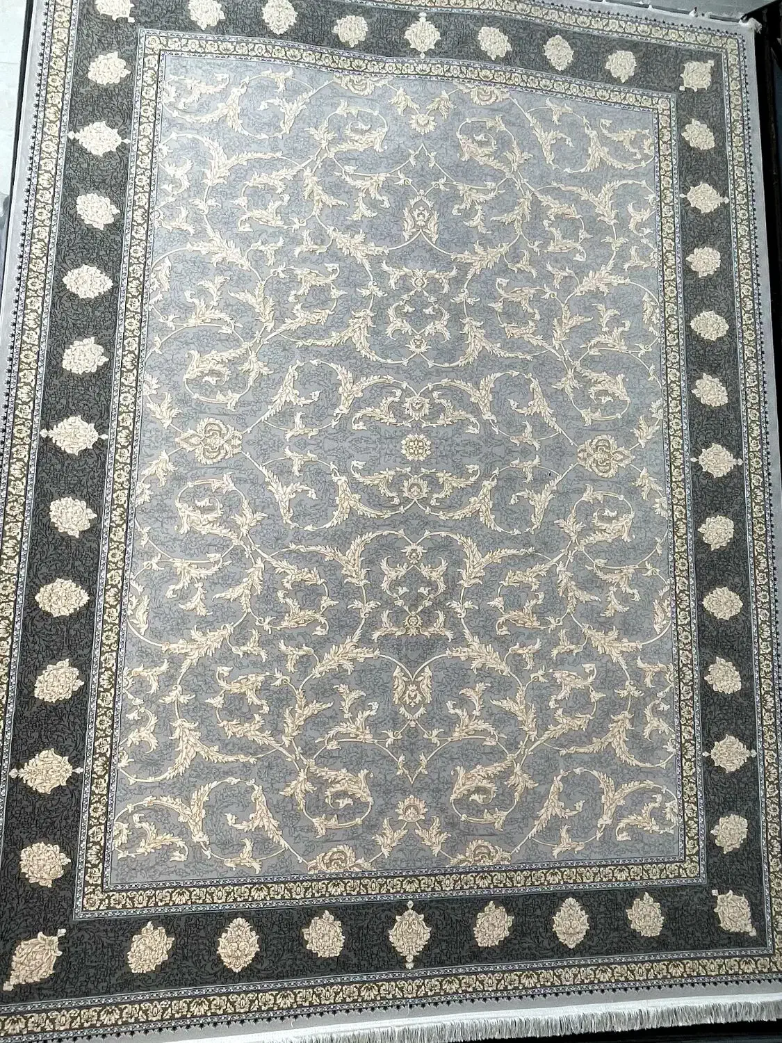 ۴تخته ۹متری۱۲۰۰شانه تراکم۳۰۰۰ نخ مخمل نو|فرش|کرمانشاه, |دیوار