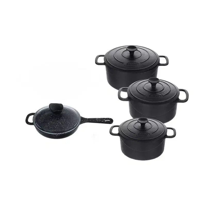 سرویس قابلمه ۷ پارچه تمام چدن نالینو|ظروف پخت‌وپز|محمدشهر, سیدآباد|دیوار