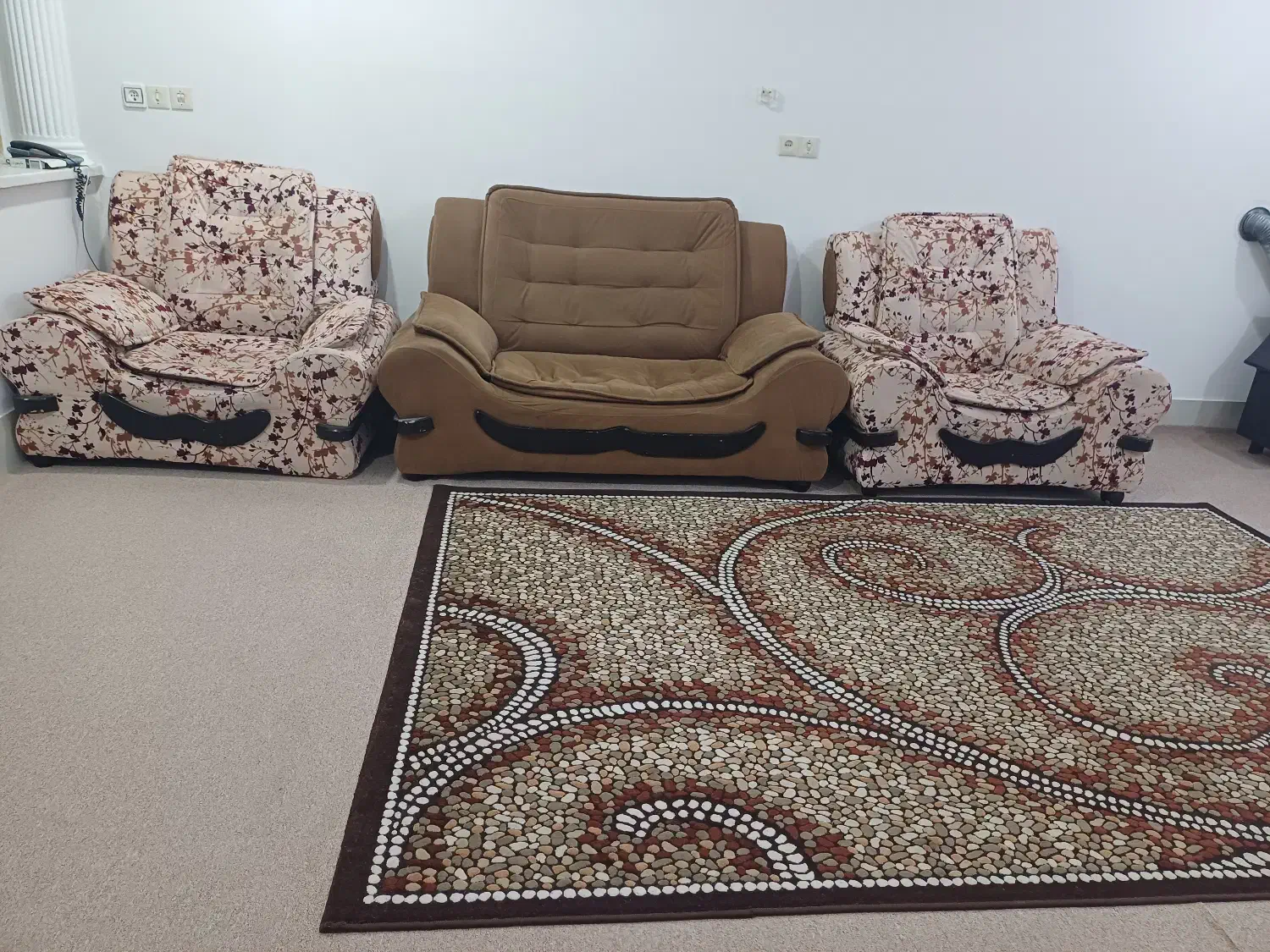 مبل ۷نفره مخصوص باغ|مبلمان خانگی و میز عسلی|زرین دشت (فارس), |دیوار