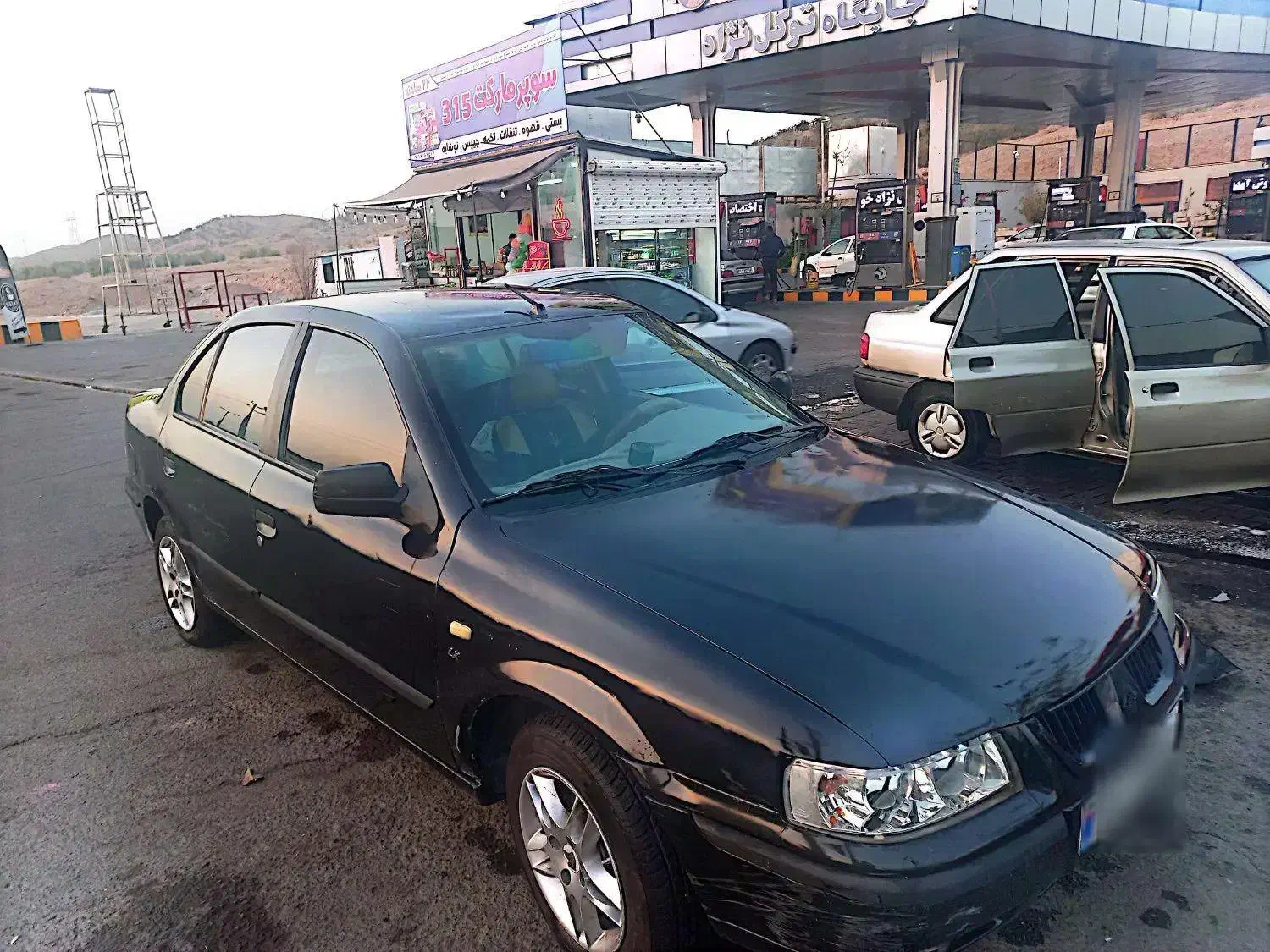 سمند مشکی EF7|خودرو سواری و وانت|قم, بنیاد|دیوار