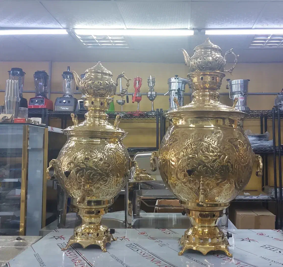 سماور برنجی سماور زغالی سماور برنجی ۲۵ لیتری|کافی‌شاپ و رستوران|رشت, منظریه|دیوار