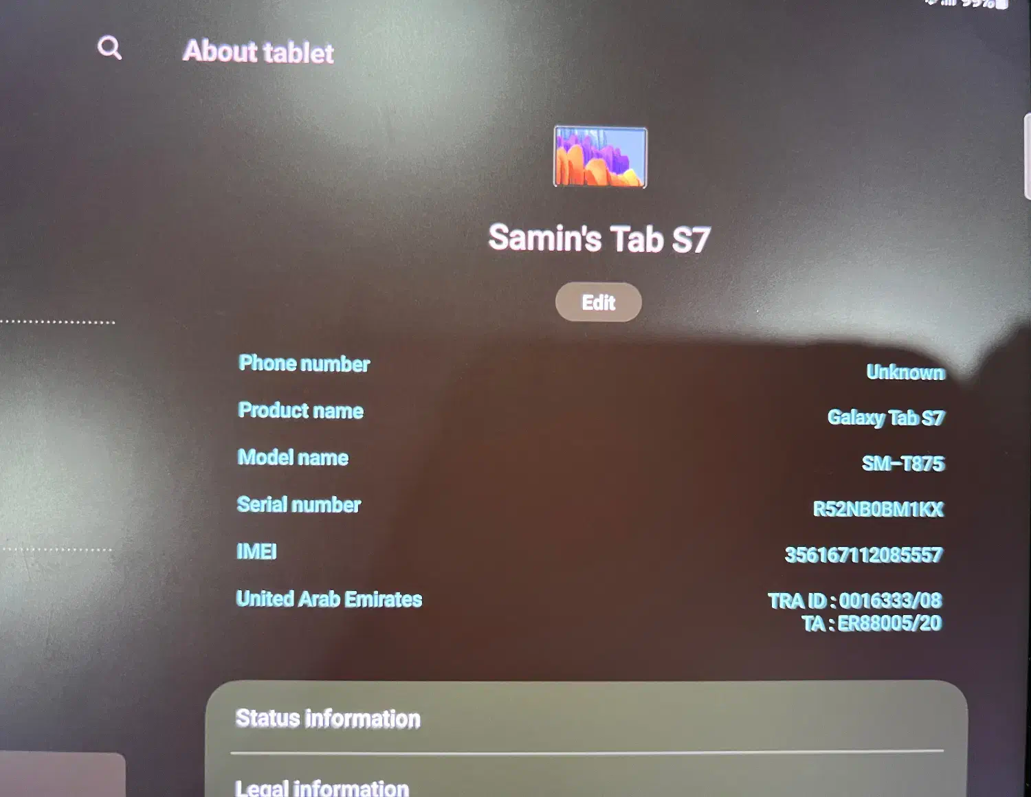 گلکسی Tab S7 سالم و تمیز + کیبورد بلوتوثی|تبلت|تهران, سید خندان (جلفا)|دیوار