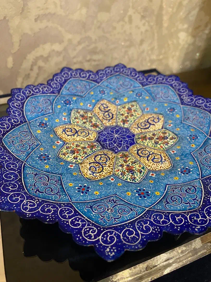 ظرف میناکاری همراه با جعبه|صنایع دستی و سایر لوازم تزئینی|تهران, سعادت‌آباد|دیوار