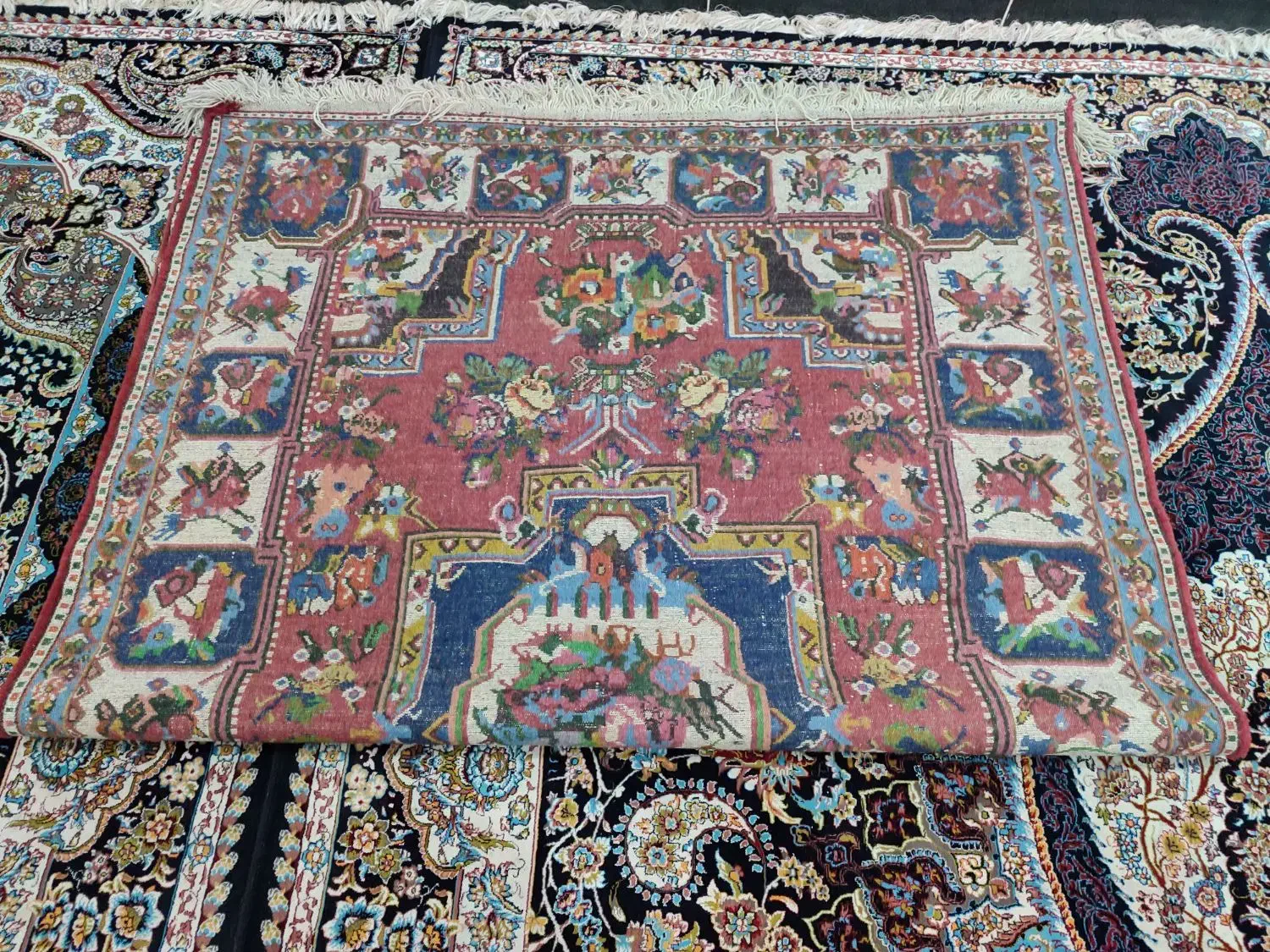 فرش تما پشم دستباف|فرش|ایذه, |دیوار