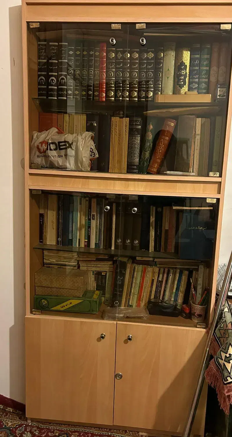 کتابخانه چوبی سالم|کتابخانه، شلف، قفسه‌های دیواری|تبریز, |دیوار