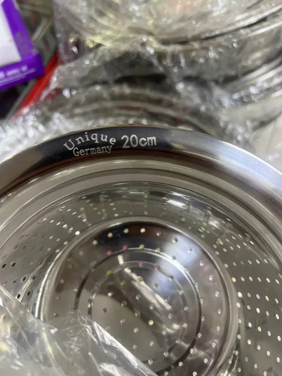 آبکش و لگن یونیک استیل ضد زنگ|ظروف پختوپز|رشت, سلیمانداراب|دیوار