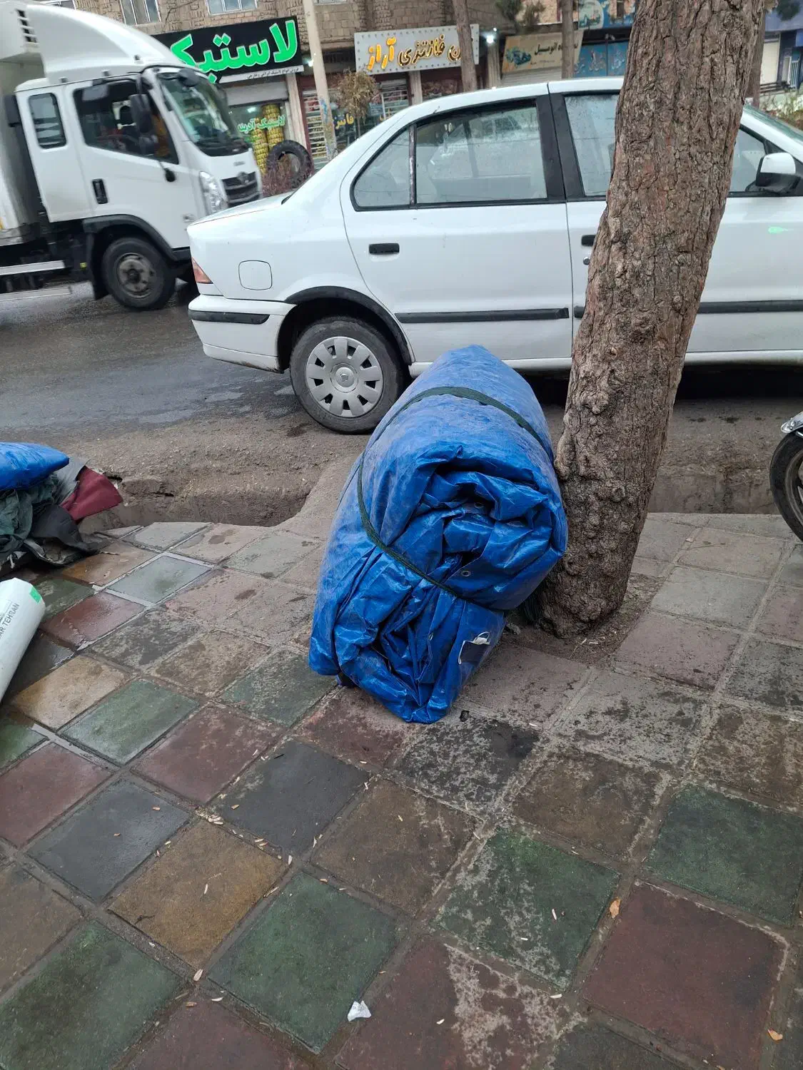 چادرابی جنس کره ای دوسر برزنت کفی ۱۲۶۰ولبه دار|قطعات یدکی و لوازم جانبی|کوهدشت, |دیوار