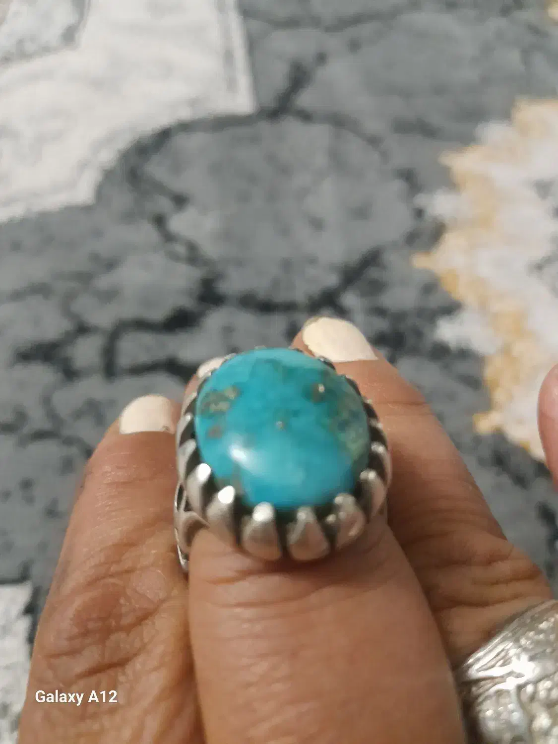 انگشترفاخرودرشت ودست سازفیروزه اصل|جواهرات|یزد, |دیوار