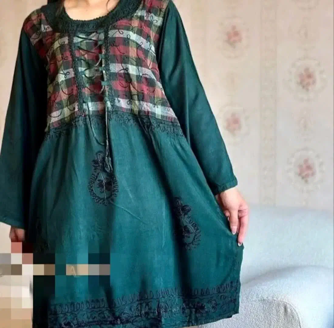 مانتو هندی نخی سنگشور|لباس|اردبیل, |دیوار