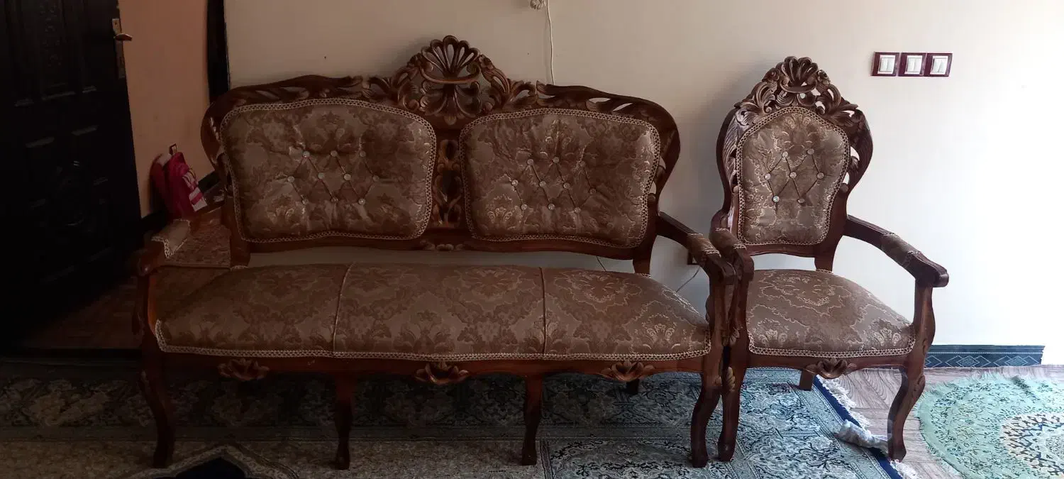 مبلمان سلطنتی...نو و تمیز|مبلمان خانگی و میز عسلی|خلخال, |دیوار