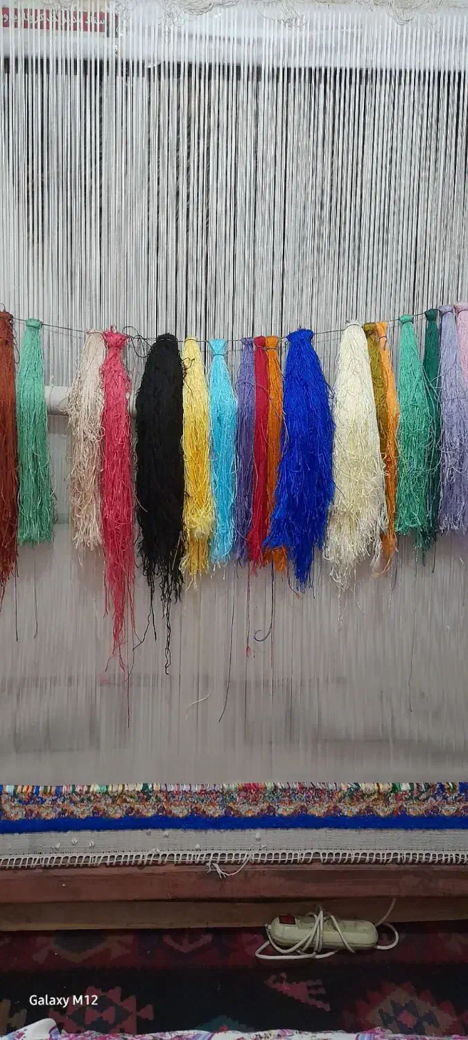 قالی تمام ابریشم  زنجان|فرش|قزوین, |دیوار