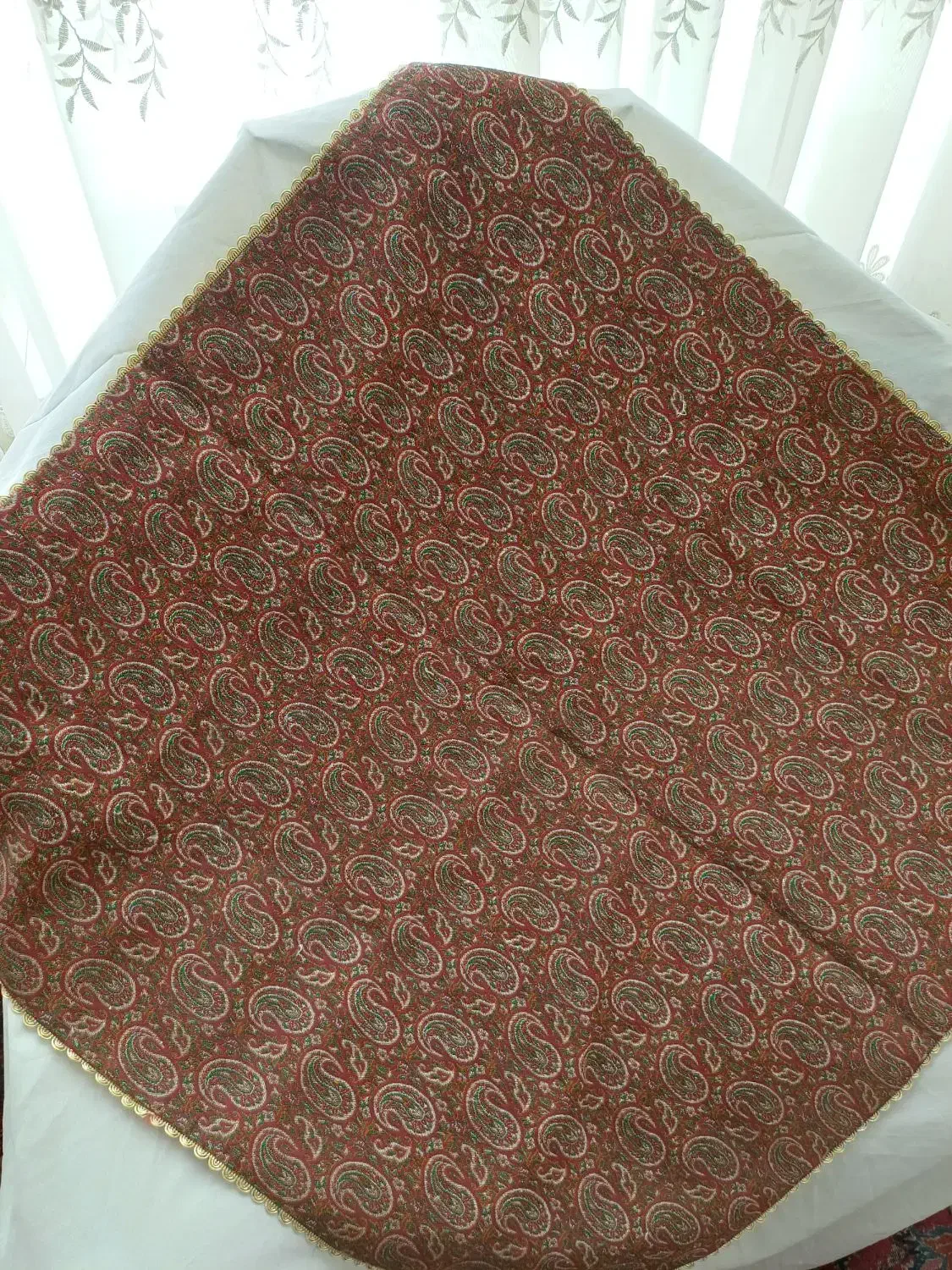 ترمه طرح بته جقه نو|پرده، رانر، رومیزی|مشهد, جنت|دیوار