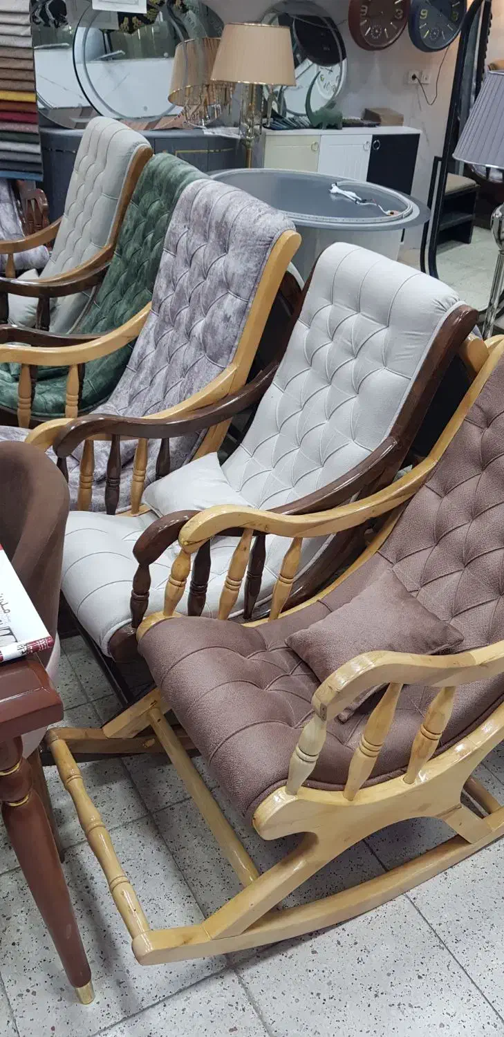 صندلی راک چوبی / مبلی|مبلمان خانگی و میز عسلی|کرمانشاه, |دیوار