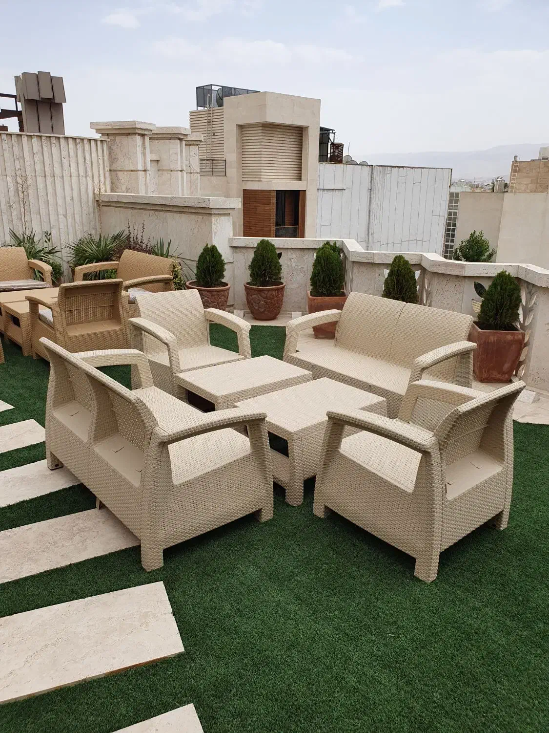 صندلی مبل باغی bbl wather proph|میز و صندلی غذاخوری|شیراز, قالیشویی|دیوار