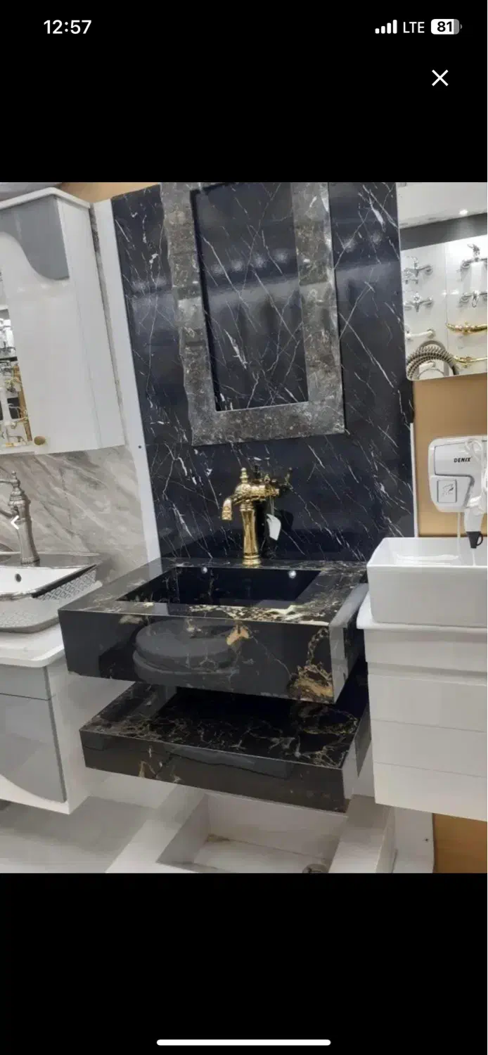 روشویی و شلف دست ساز|لوازم سرویس بهداشتی|شیراز, میانرود|دیوار