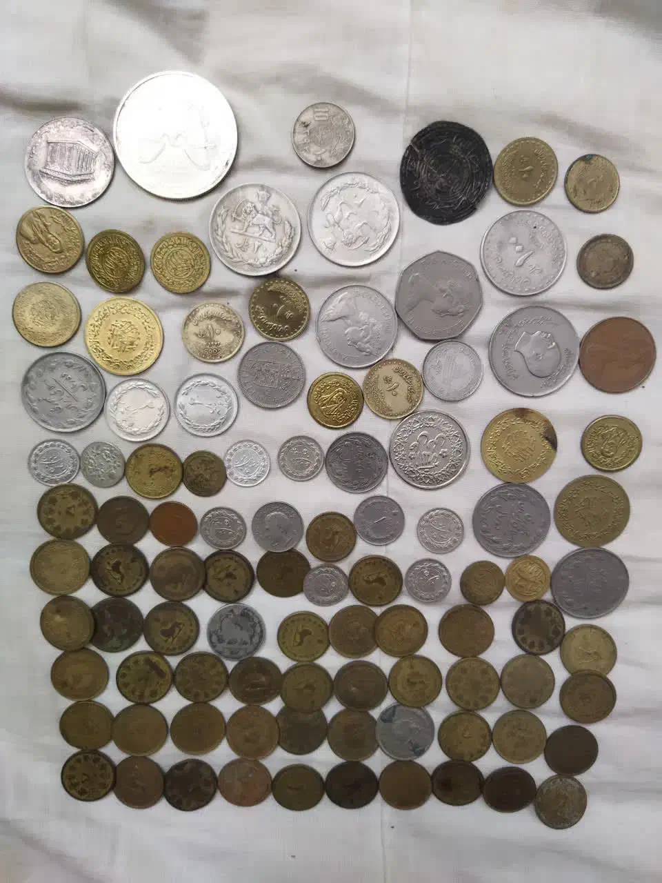 ۹۹ عدد سکه عتیقه کلکسیونی ایرانی و خارجی|کلکسیون سکه، تمبر، اسکناس|تهران, فلسطین (میدان انقلاب)|دیوار