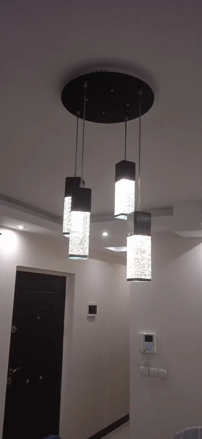 لوستر آویز کریستال مشکی مات فانتزی ۱۸۰۰ تومن|لوستر و چراغ آویز|تهران, نارمک جنوبی|دیوار