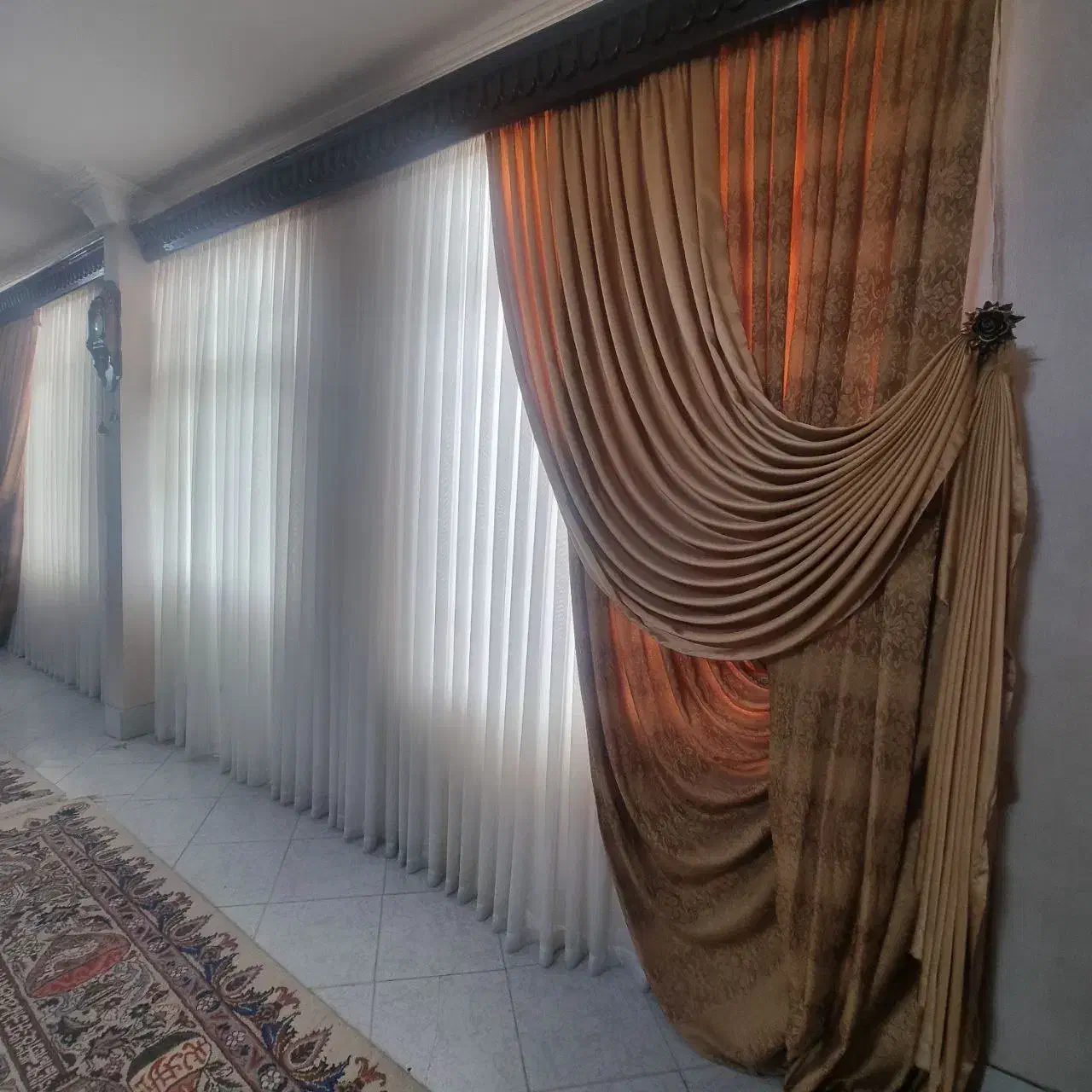 پرده|پرده، رانر، رومیزی|تربت‌حیدریه, کاشانی|دیوار