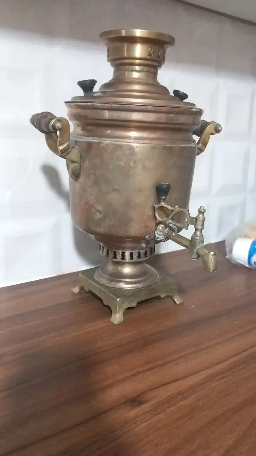 قالیچه وسماور قدیمی|کلکسیون اشیاء عتیقه|سرخه, |دیوار