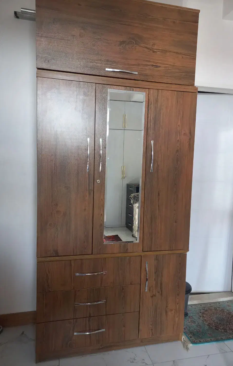 کمد ام دی اف ۳ تکه|تخت و سرویس خواب|قرچک, مهدیه|دیوار