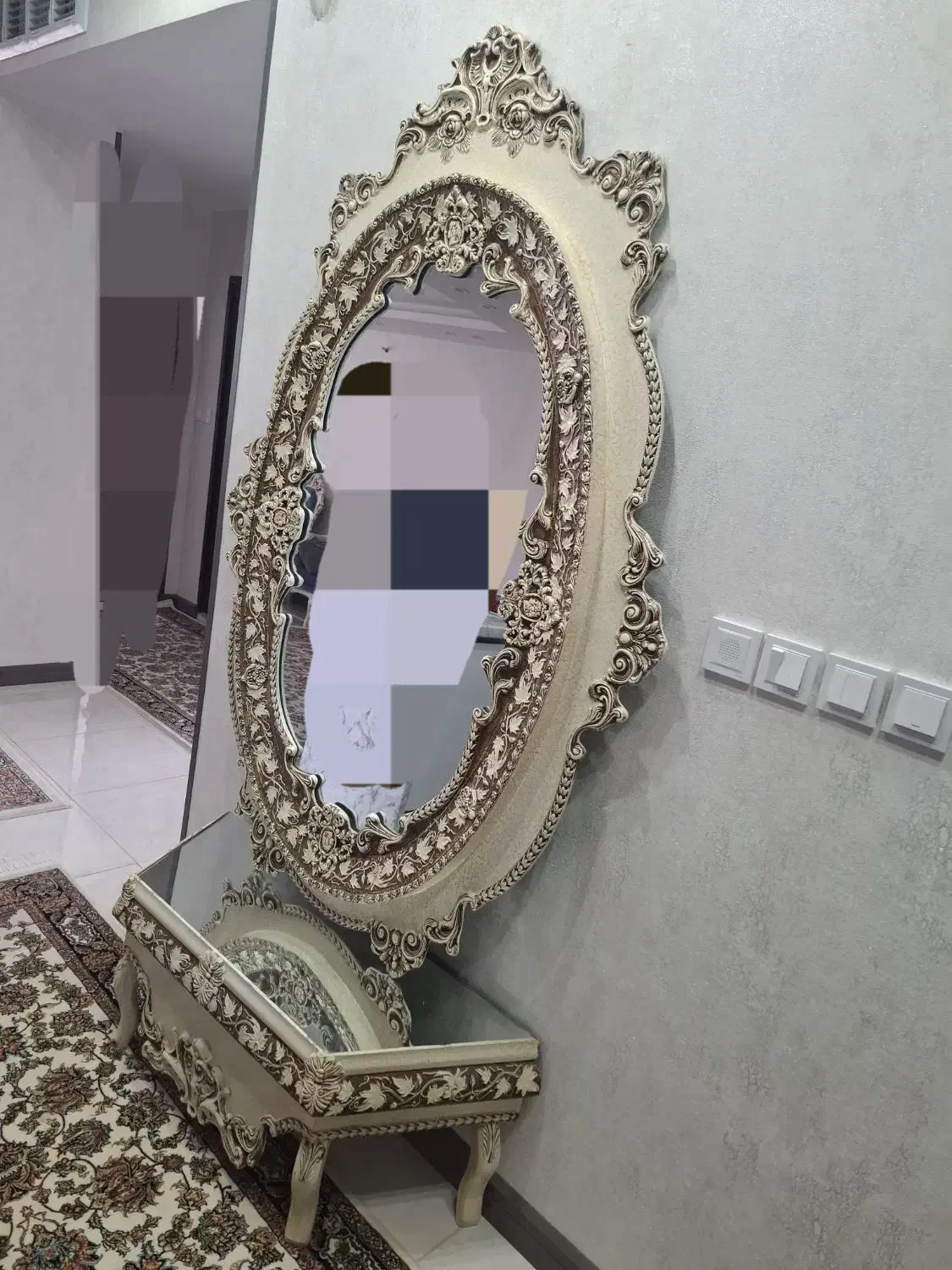 آینه شمعدان|آینه|یزد, |دیوار