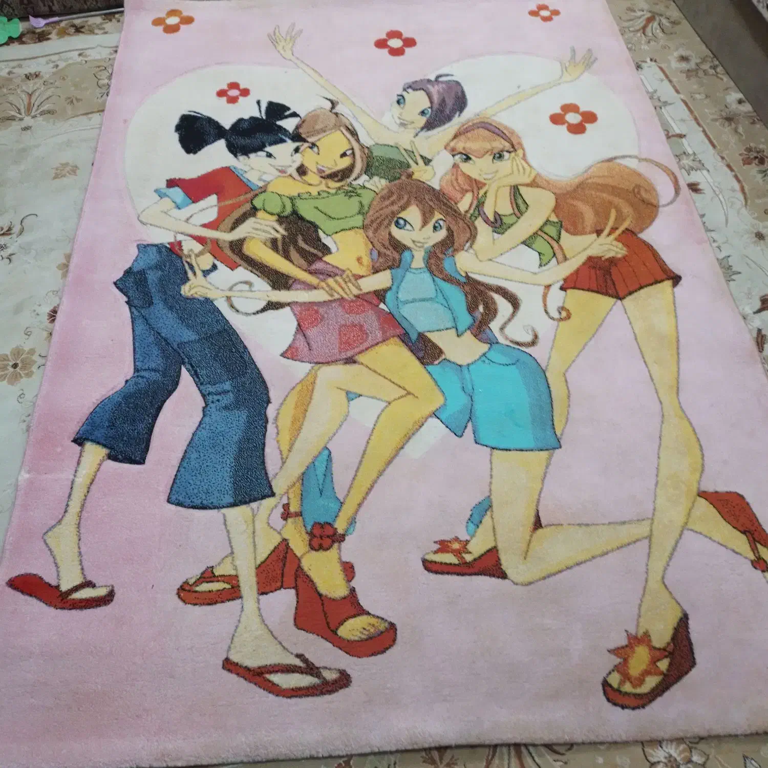 فرش مدل باربی کودک|فرش|لنگرود, |دیوار