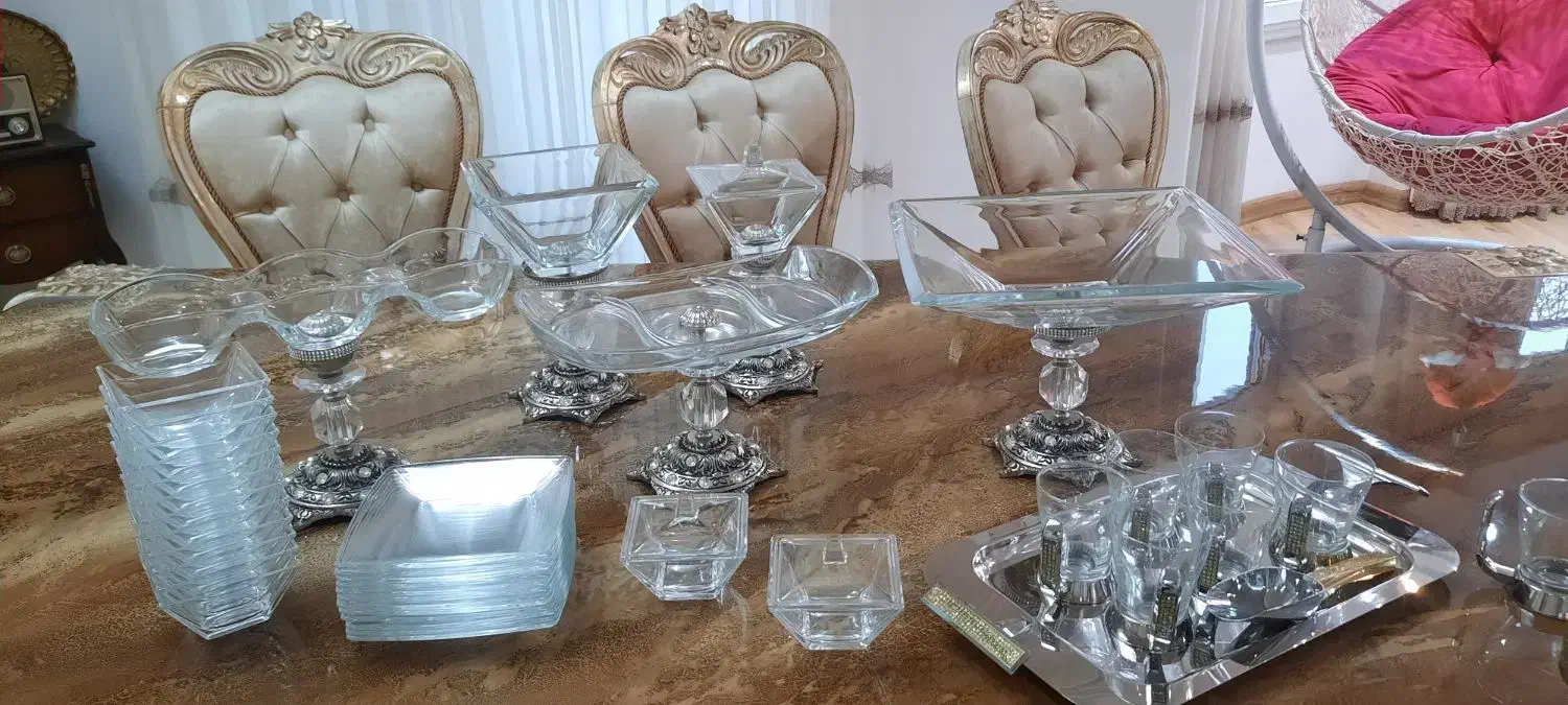 میوه خوری و شیرینی خوری پایه دار برند ego ایتالیا|ظروف سرو و پذیرایی|ساری, |دیوار