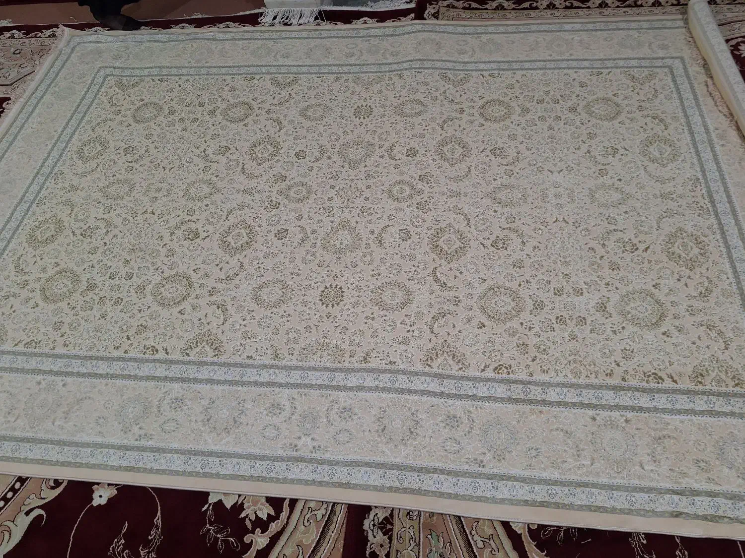 فرش شش متری ۱۰۰۰ شانه  کاشان آکبند|فرش|ایلام, |دیوار