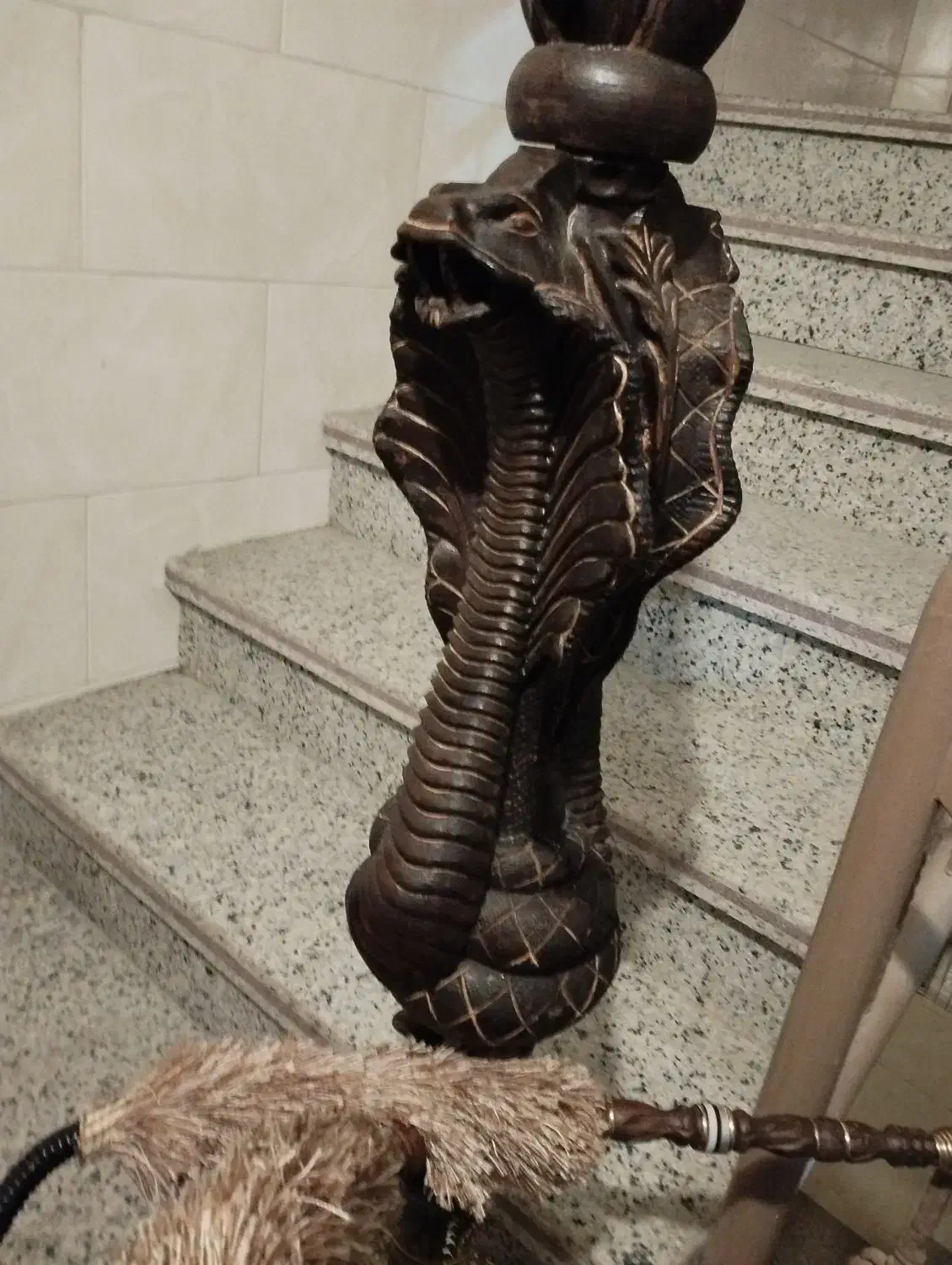 قلیان کلکسیونی چوب گردو|کلکسیون و سرگرمی|اصفهان, جاوان|دیوار