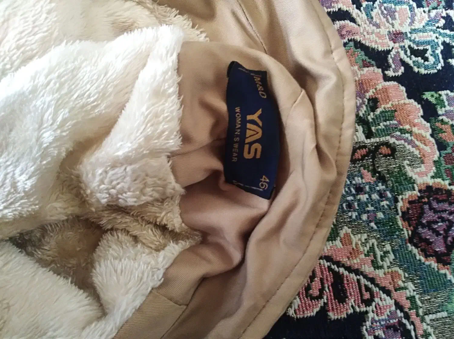 کاپشن کلاه دار،خز دار زنانه|لباس|جوانرود, |دیوار