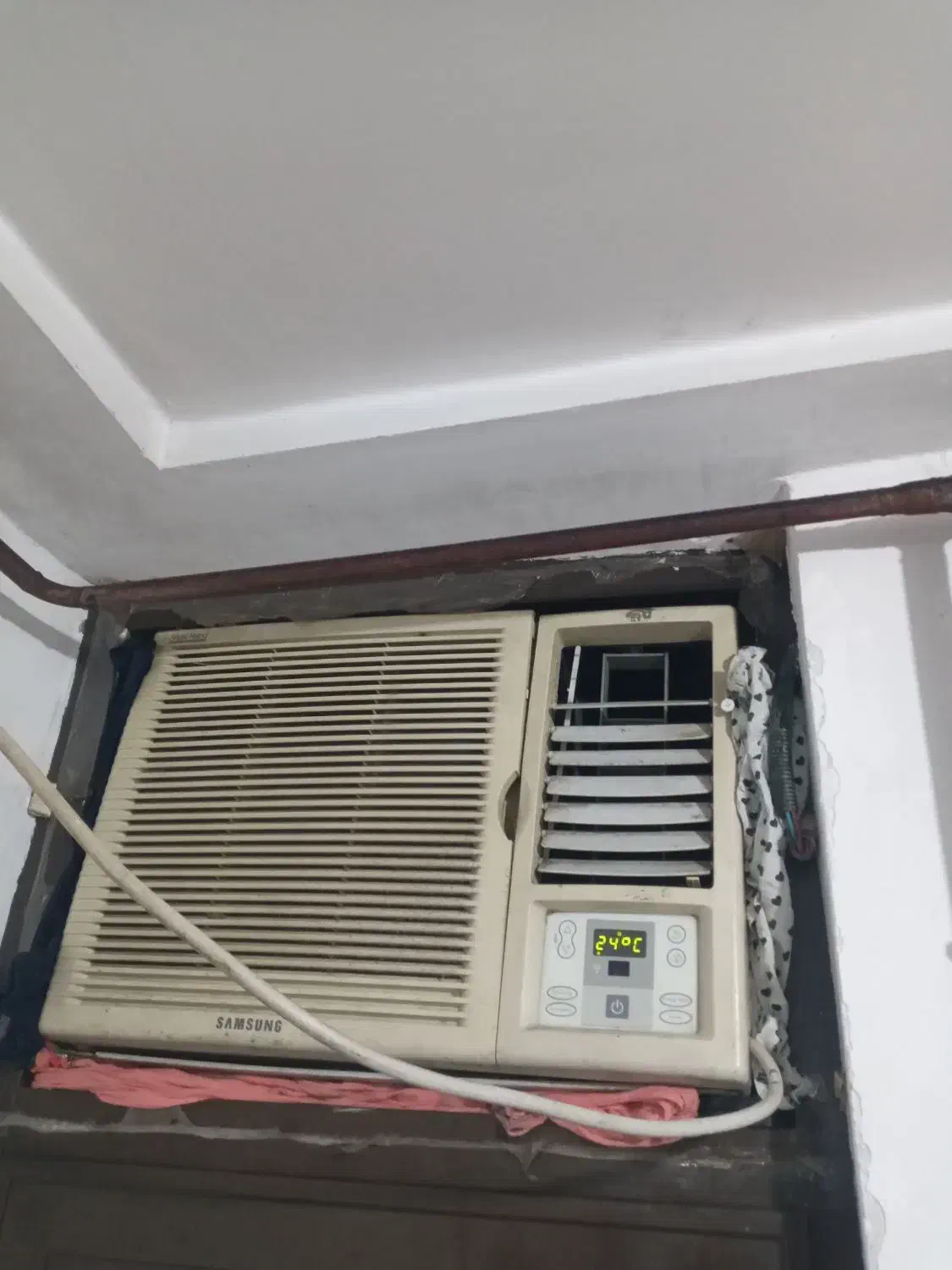 کولر پنجره سامسونگ به شرط کنترل دار|کولر گازی و فنکوئل|رشت, پل تالشان|دیوار