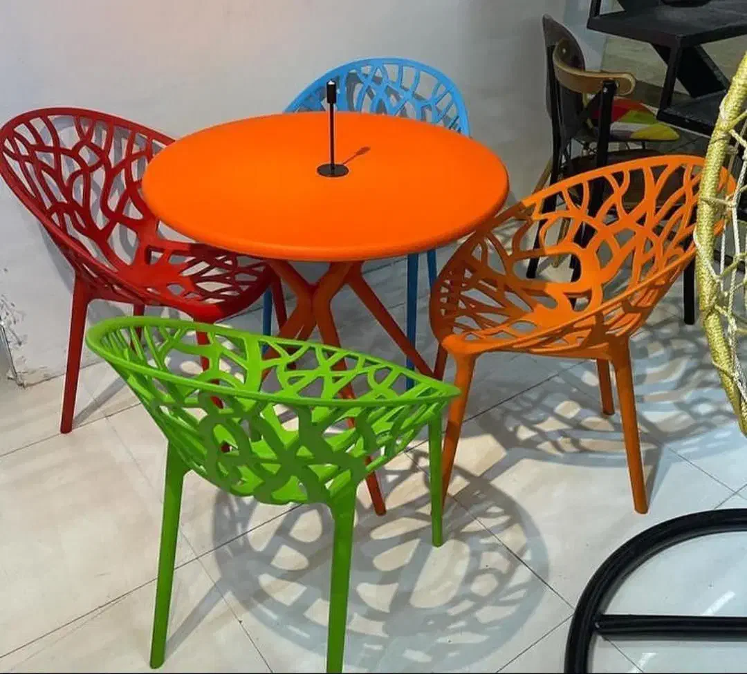 میزو صندلی شاخ برگی کافه پلاستیکی تاشو کد2فضا باز|میز و صندلی غذاخوری|کرمانشاه, |دیوار