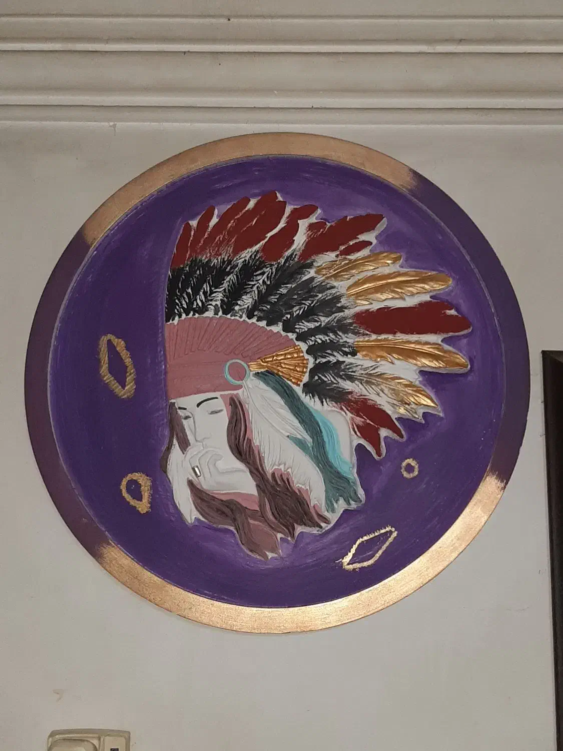 تابلو برجسته دختر سرخپوست|مجسمه، تندیس، ماکت|رشت, منظریه|دیوار