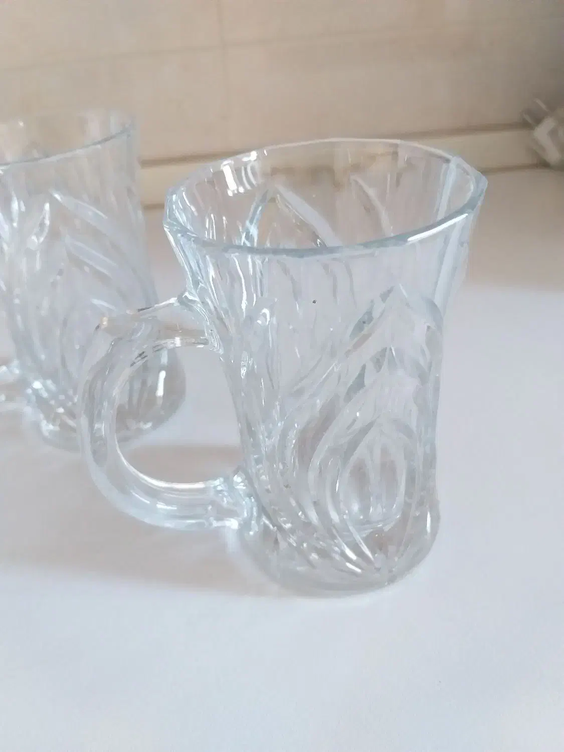 استکان بلور دسته دار ژاپنی|ظروف سرو و پذیرایی|تنکابن, |دیوار