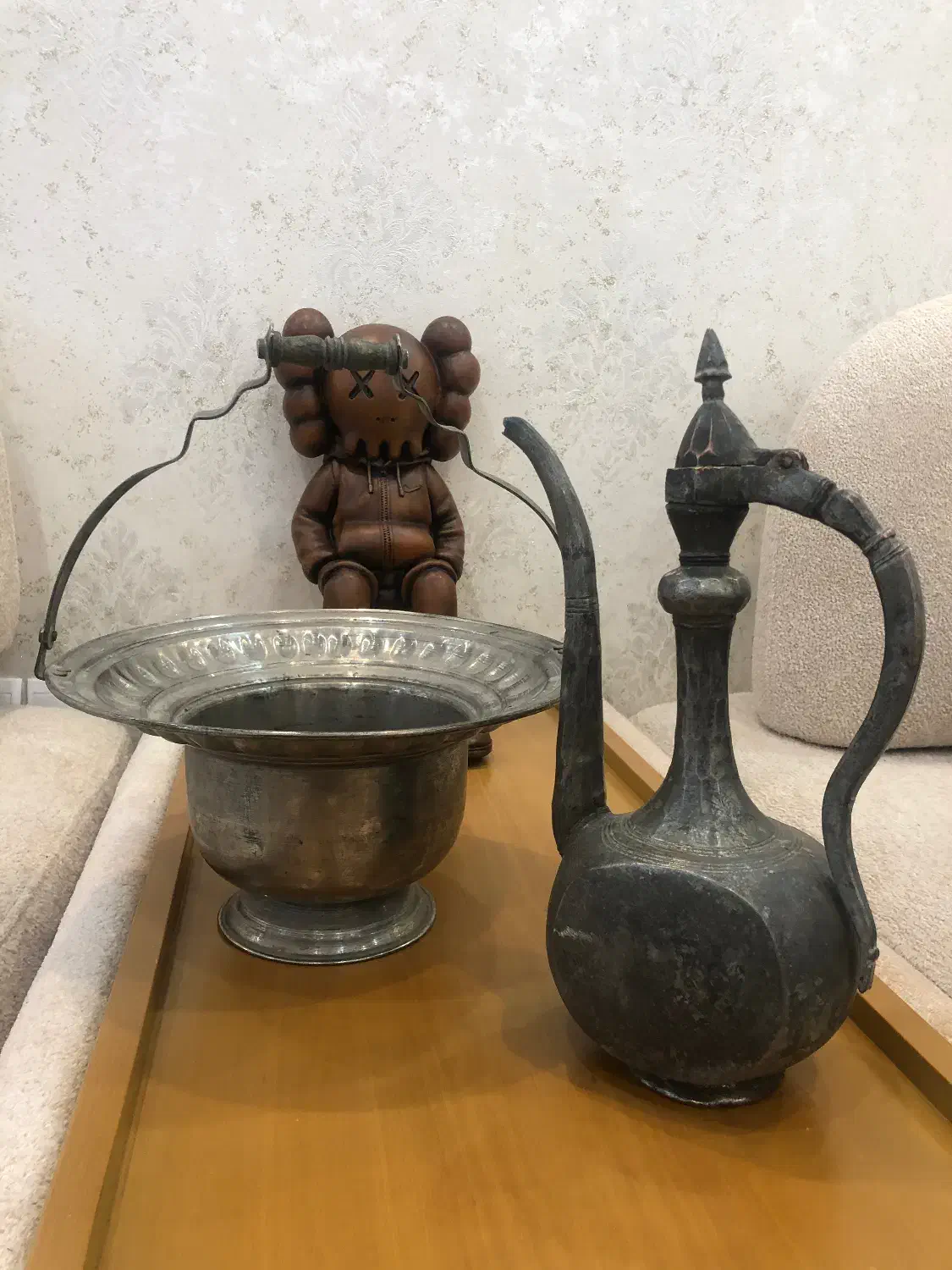 آفتابه لگن|کلکسیون اشیاء عتیقه|بیرجند, |دیوار