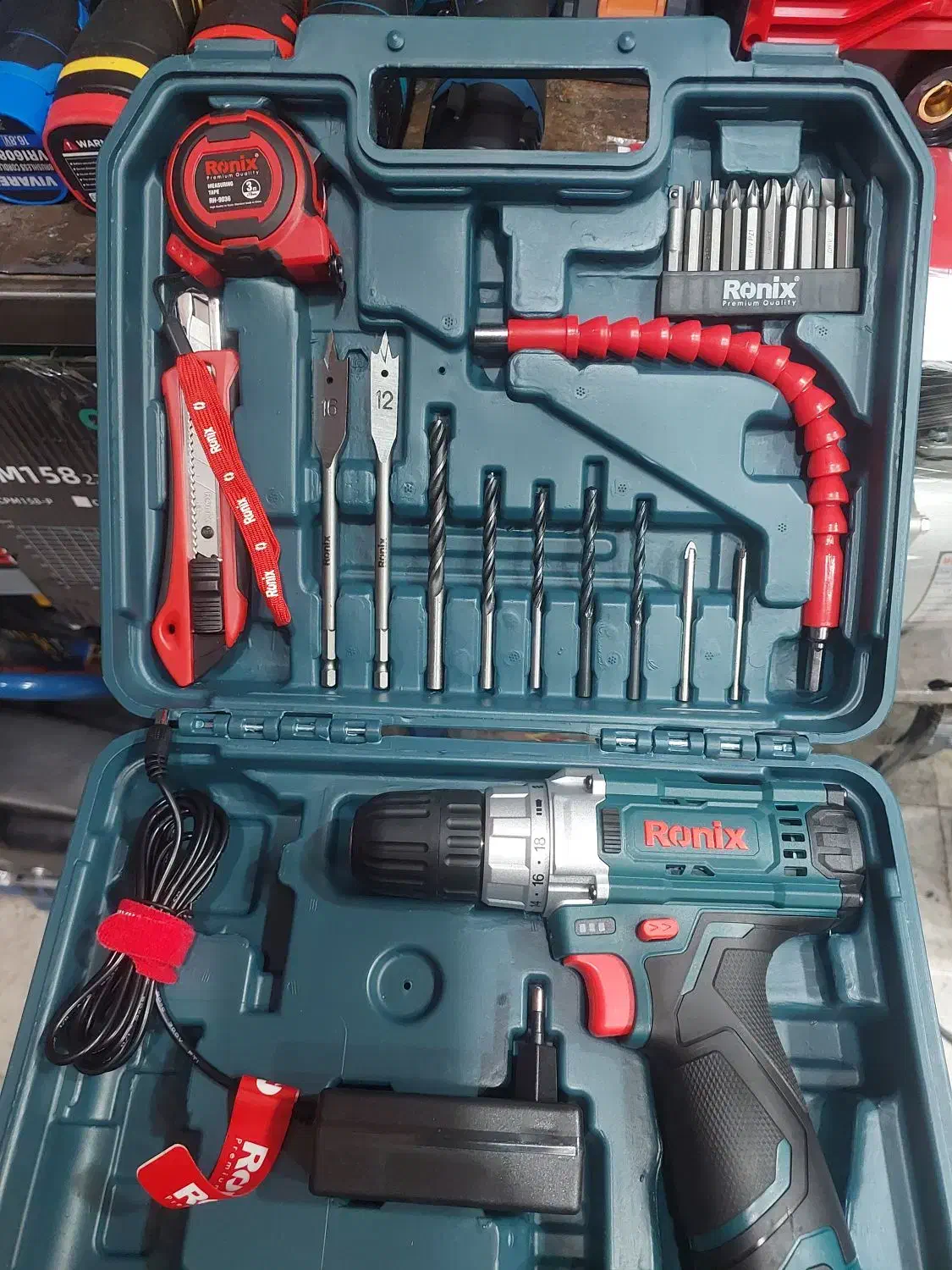 دریل شارژی ۱۲ ولت رونیکس با جعبه ابزار RS8611|ابزارآلات|شیراز, بازار|دیوار