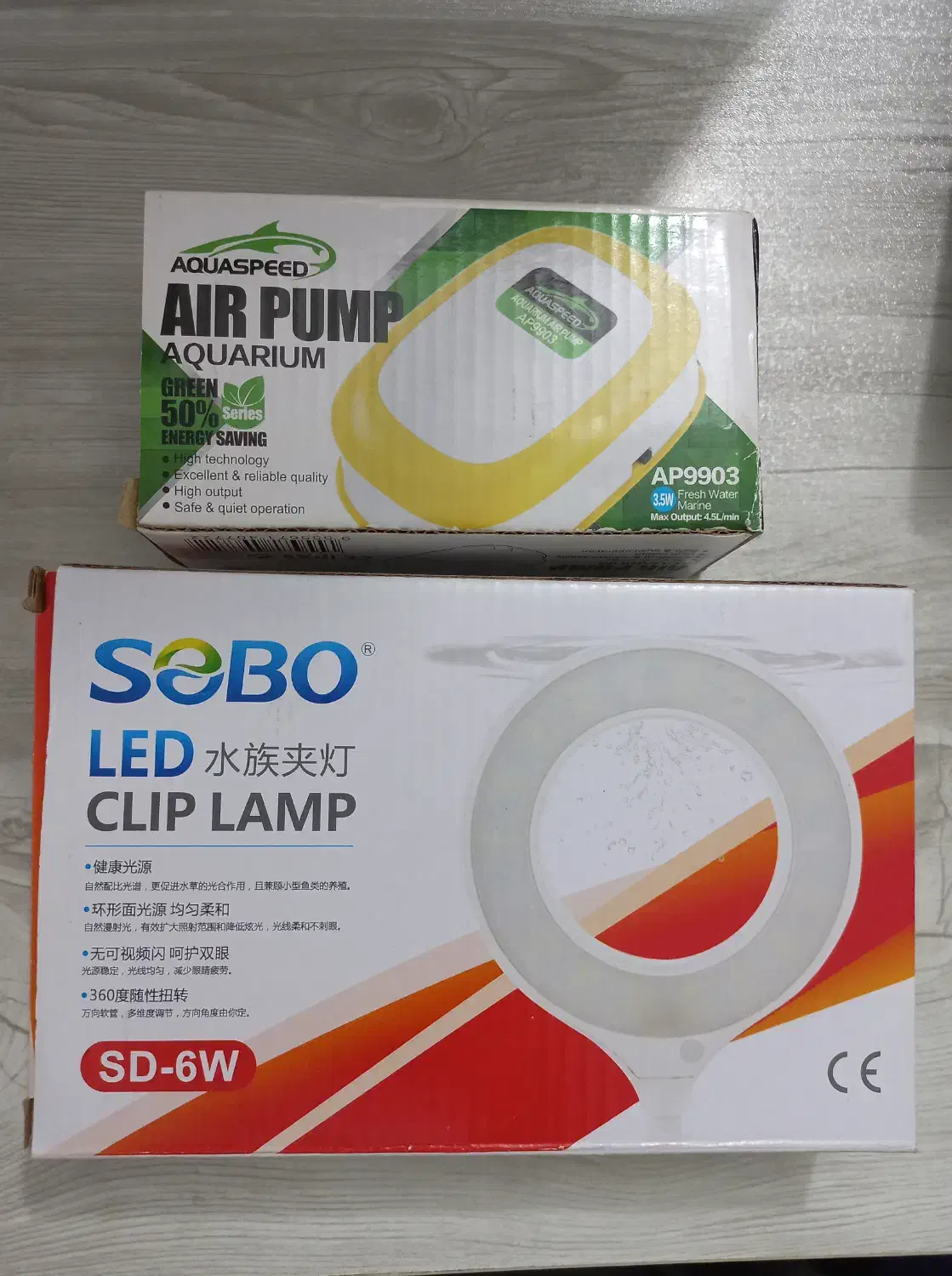 پمپ هوا و رینگ لایت باکیفیت وارداتی|ماهی|رشت, استادسرا|دیوار