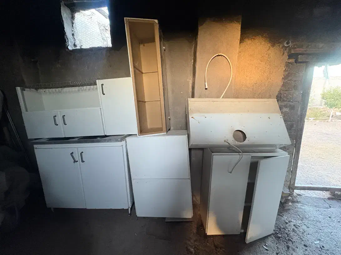 کابینت فلزی ، اجاق گاز ، بوفه ، هود ، سینگ|آب‌چکان و نظم‌دهنده ظروف|قزوین, |دیوار